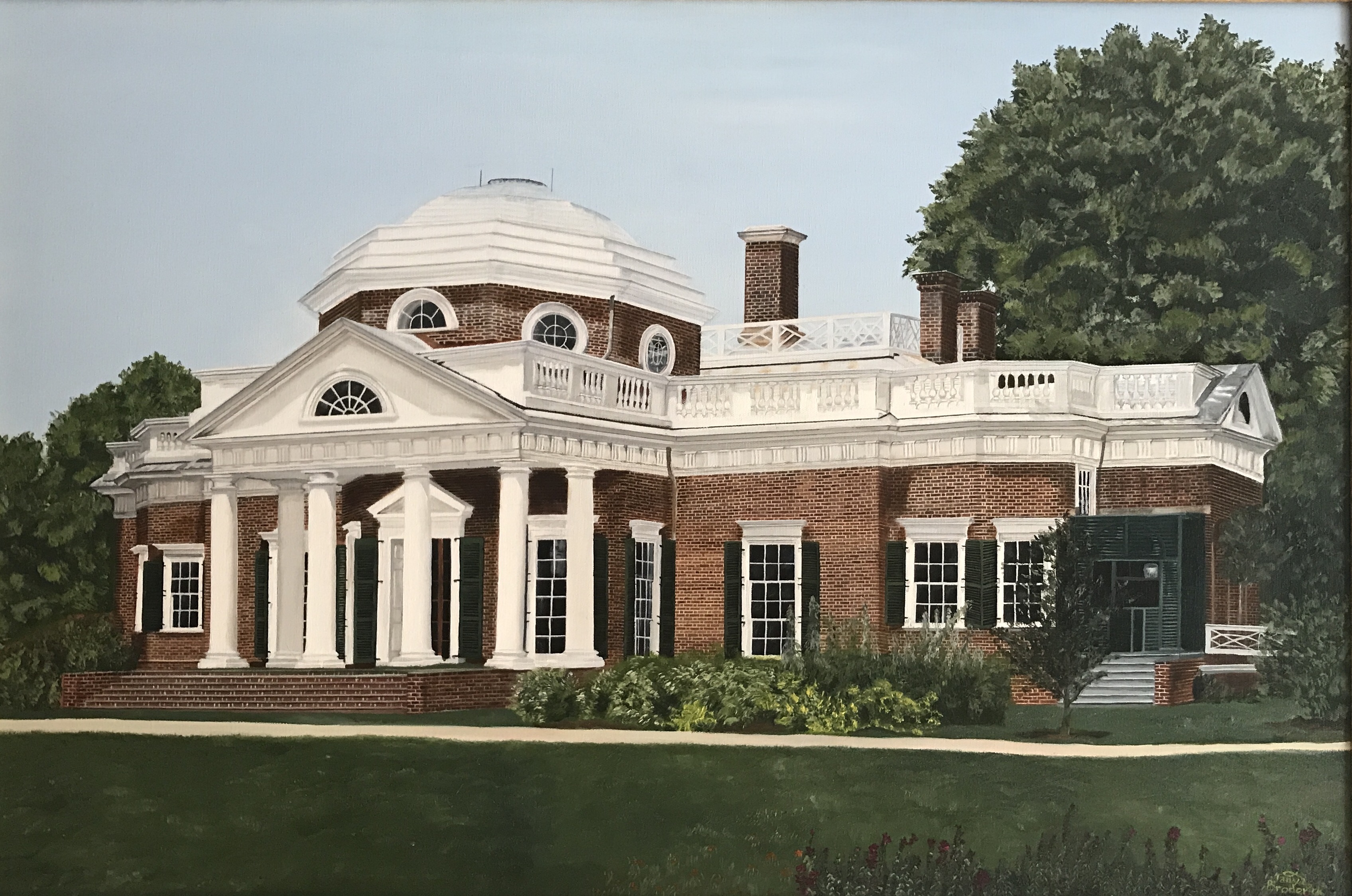 Monticello, 24&quotx36", oil on canvas – Available