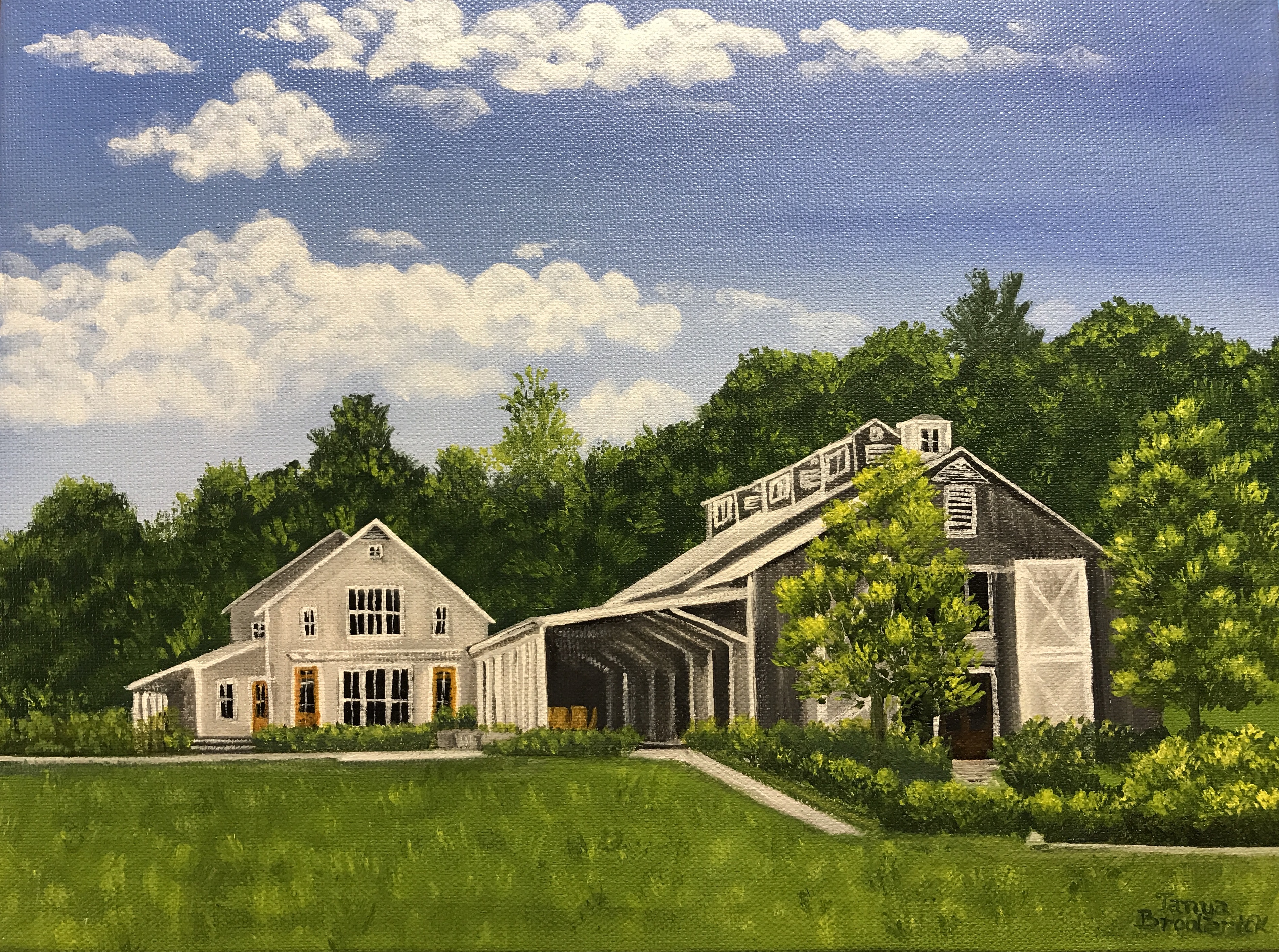 Pippin Winery, 9&quotx12", oil on canvas – Available