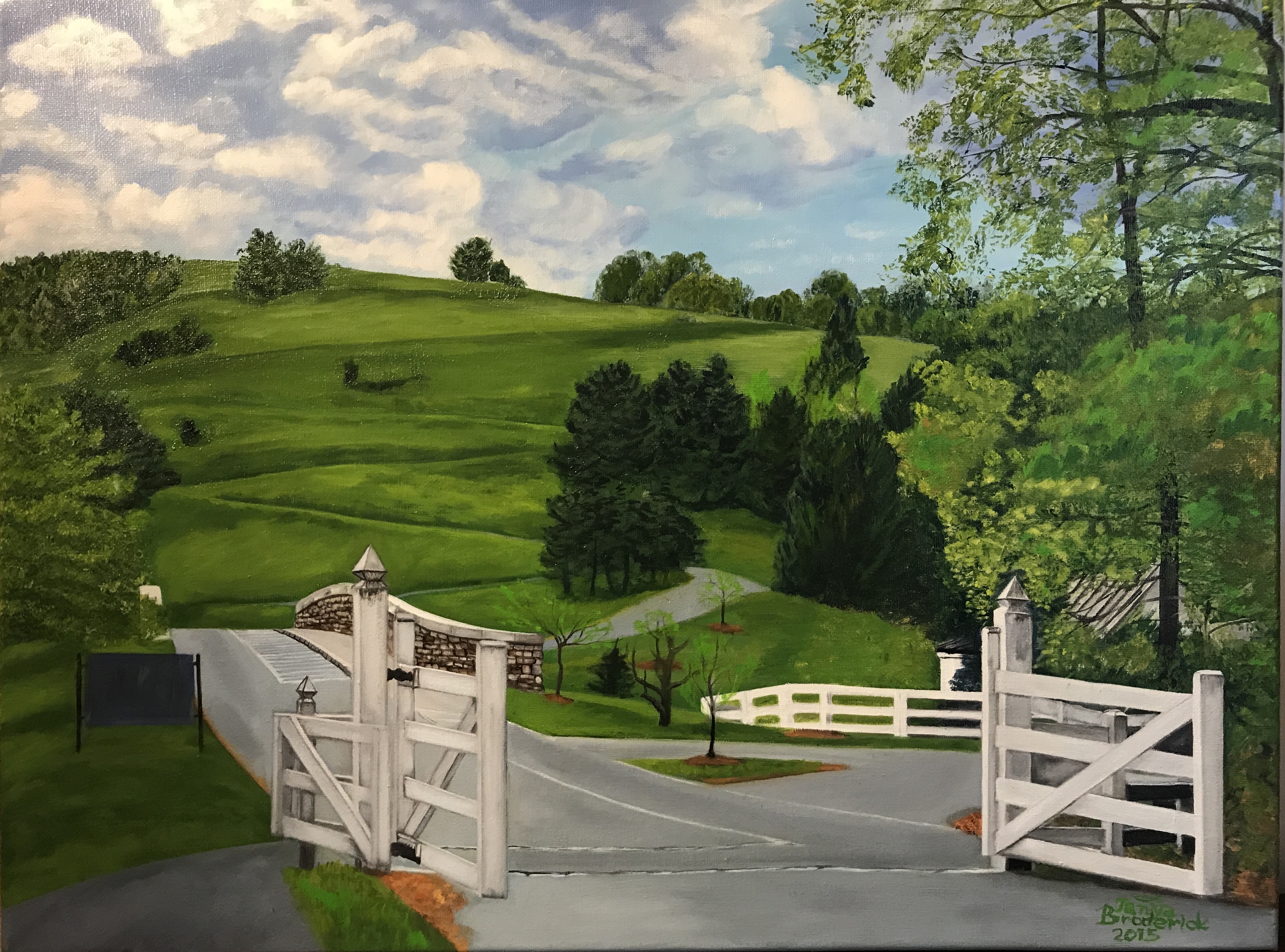 Montalto at Monticello, 18&quotx24", oil on canvas – Available