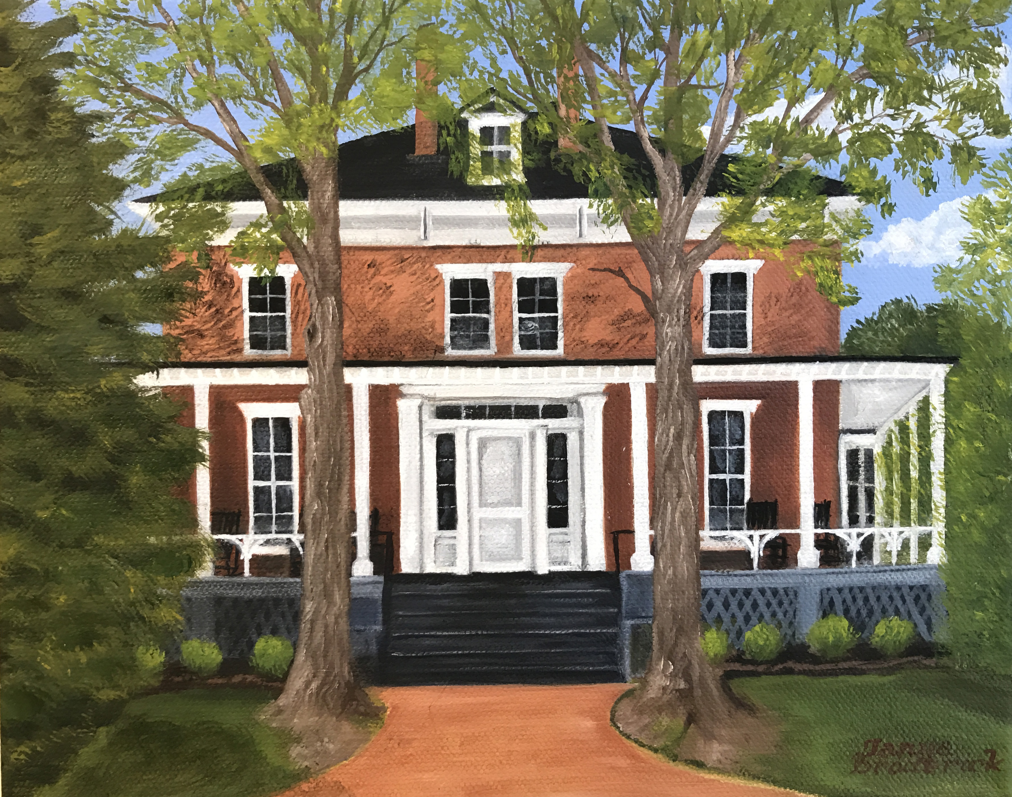 President Lee's House, 8&quotx10", oil on canvas – Available