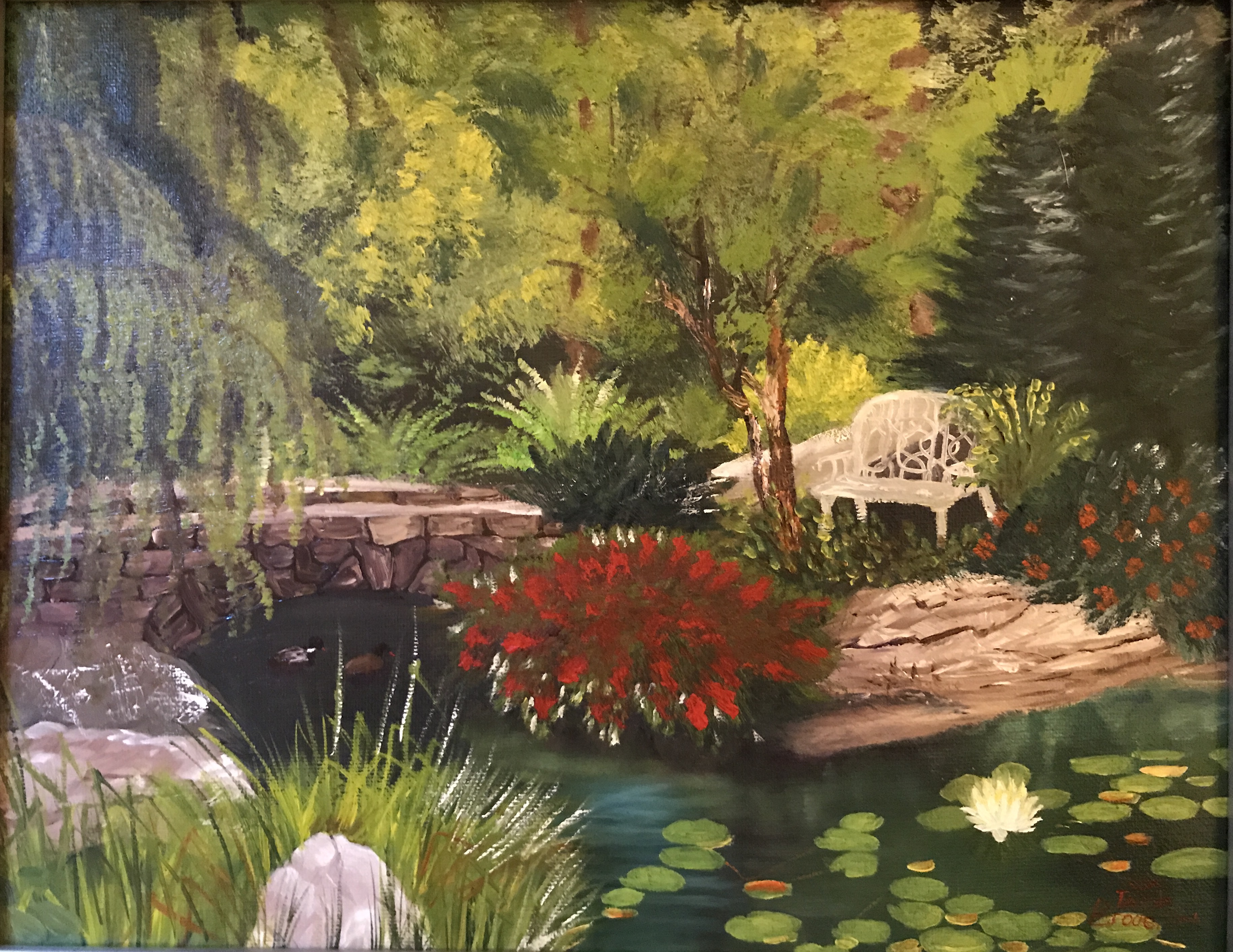 Secret Garden, 11&quotx14", oil on canvas – Available