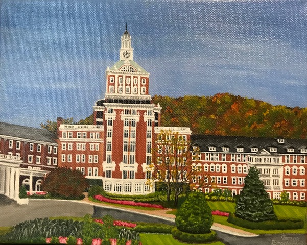 Homestead in Autumn, 8&quotx10", oil on canvas – Available