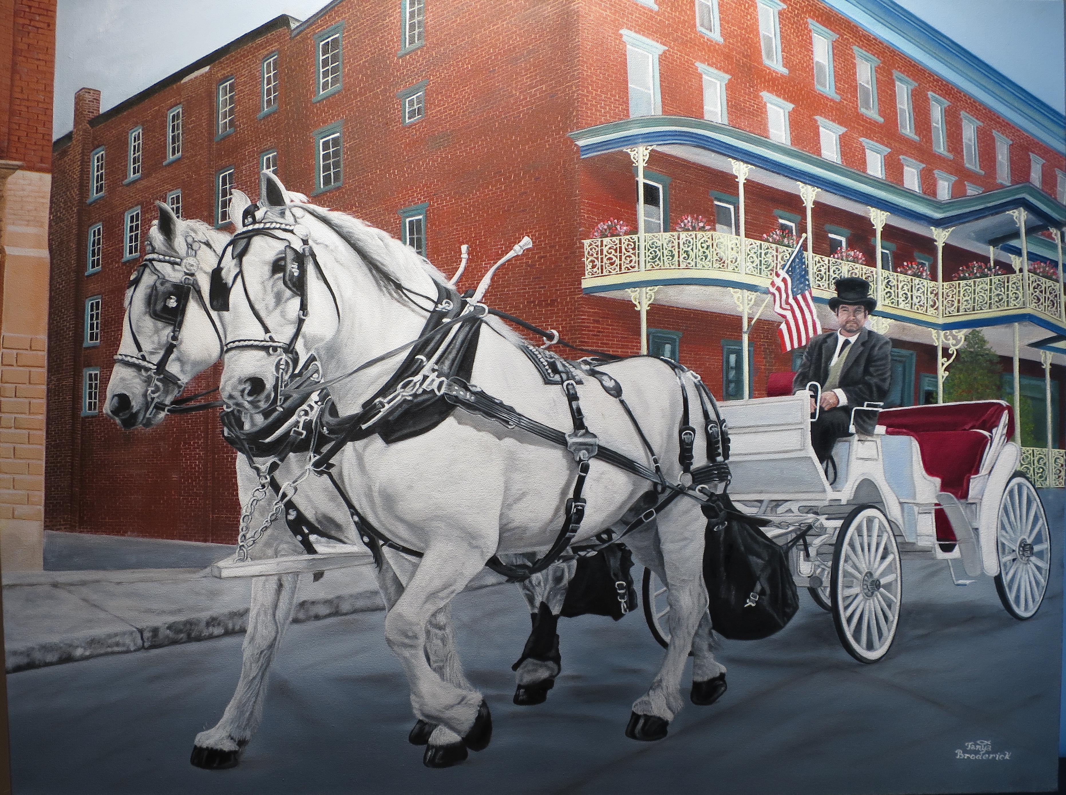 Carriage Tour, 30&quotx40", oil on canvas – Available
