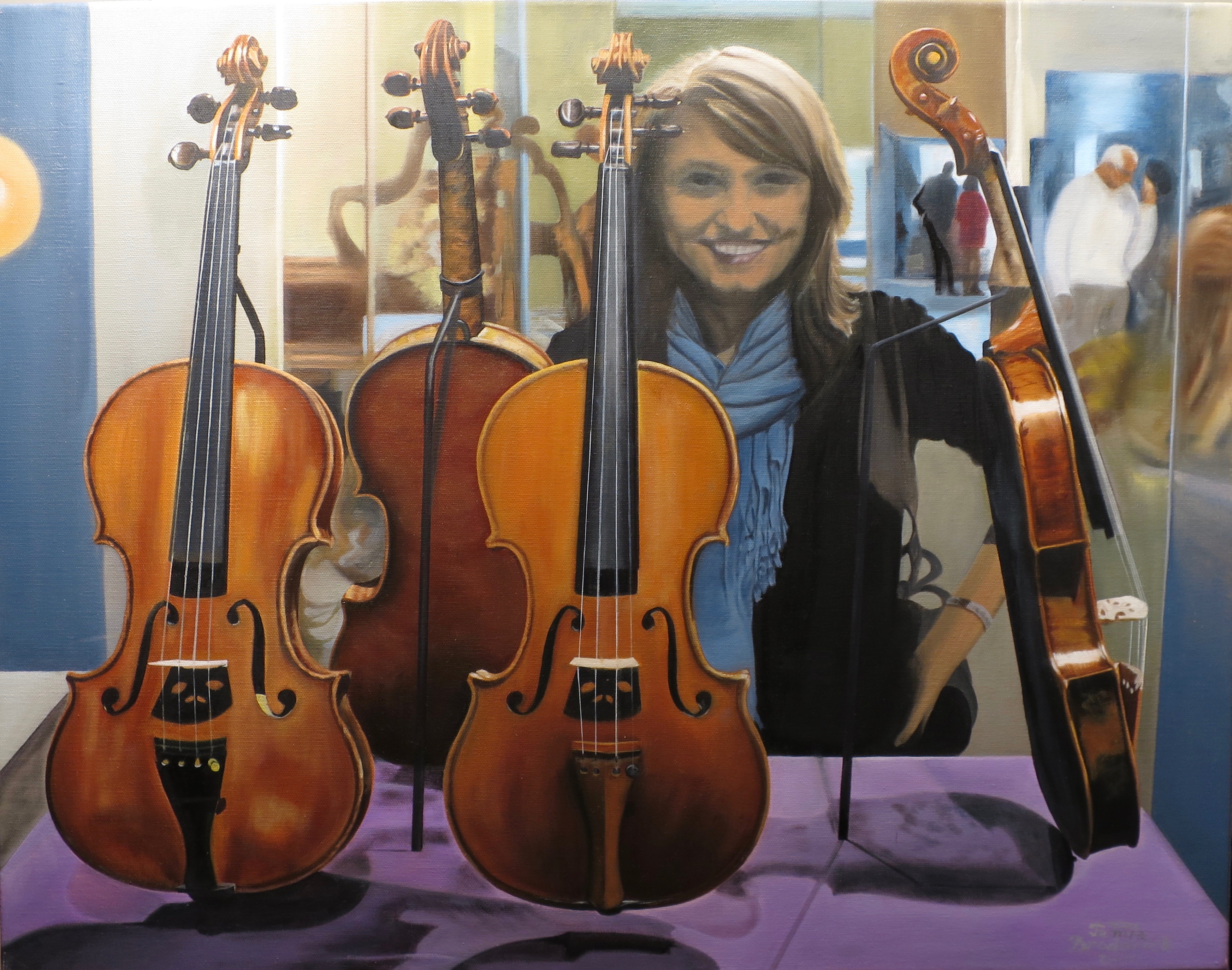 Violins, 22&quotx28", oil on canvas – Available