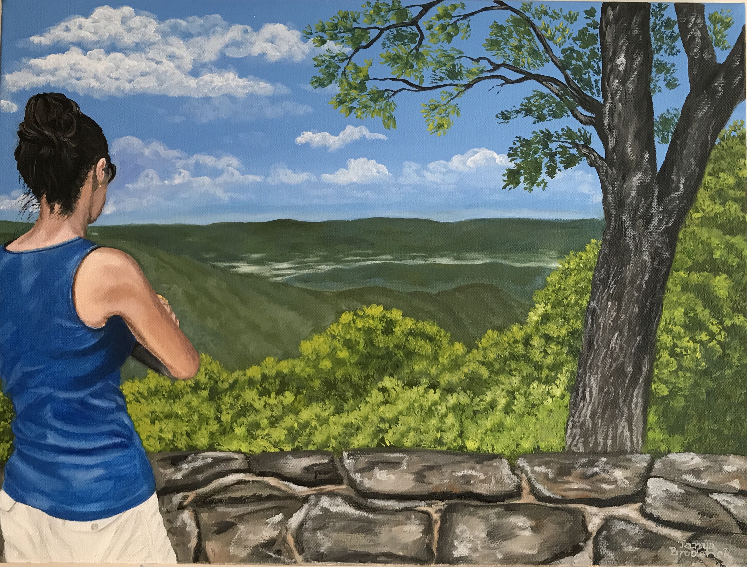 Overlook at Shenandoah, 12&quotx16", oil on canvas – Available