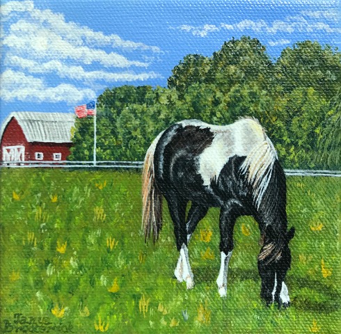 Oreo, 5&quotx5", oil on canvas – Available 