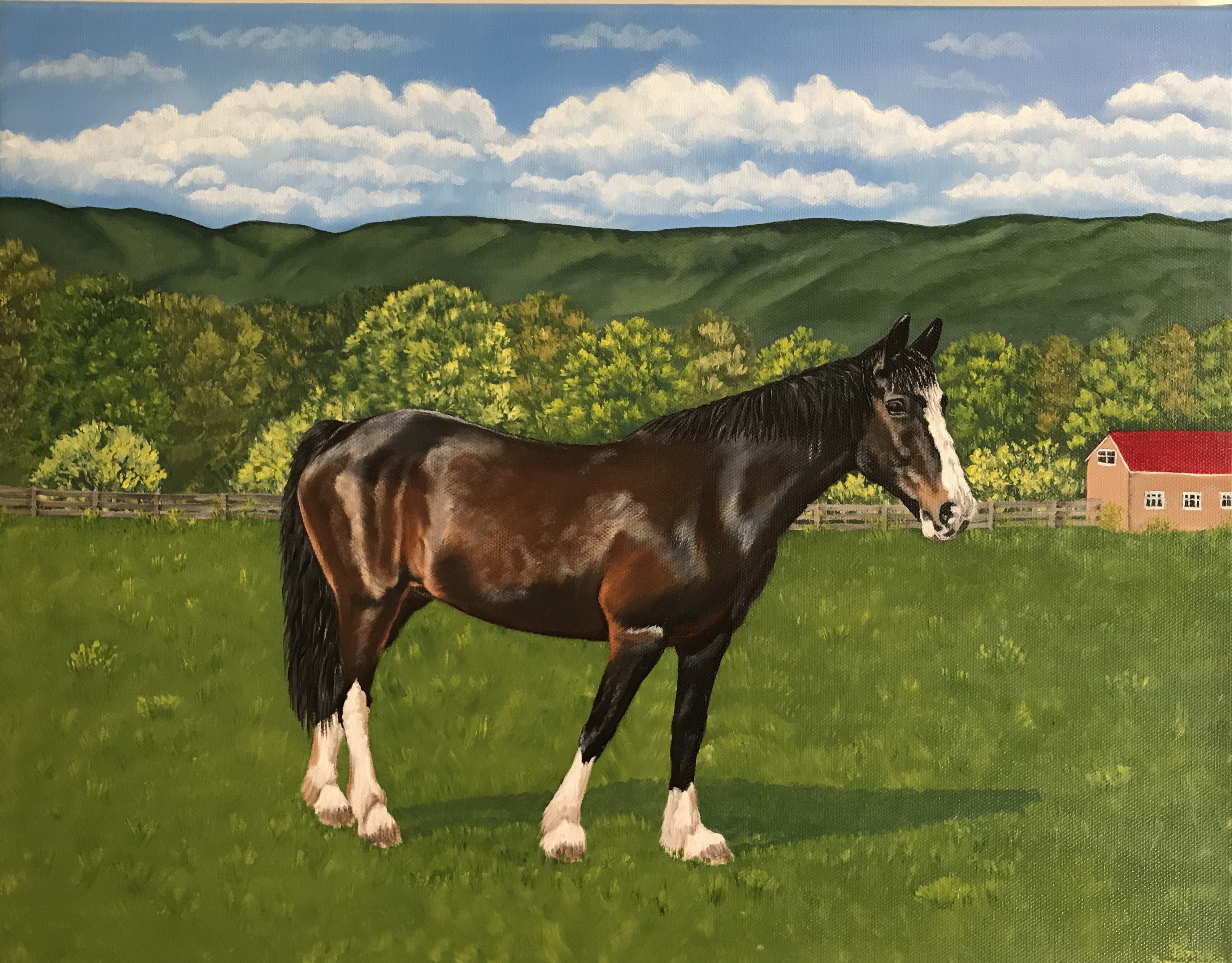 Dark Chocolate, 14&quotx18", oil on canvas – Available