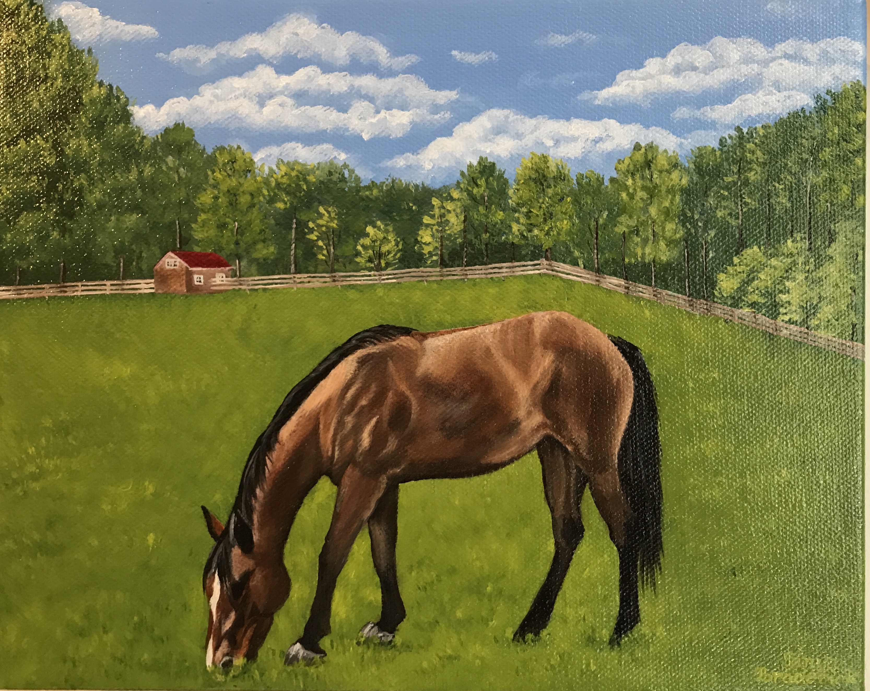 Virginia Countryside, 8&quotx10", oil on canvas – Available